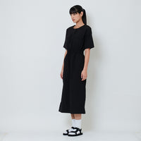 Women Nylon Maxi Dress - Black - SW2601020B