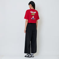 Women Straight Cut Jeans - Black - SW2601029B