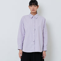 Women Oversized Shirt - Purple - SW2602043B