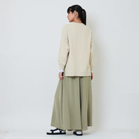 Women Elastic Waist Long Pants - Green - SW2602047A