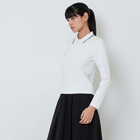 Women Long Sleeve Polo Top - SW2603066