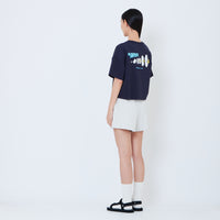 Women Elastic Waist Shorts - SW2603067