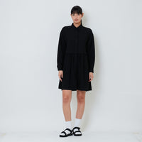 Women Rayon Short Dress - Black - SW2603079B