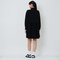 Women Rayon Short Dress - Black - SW2603079B