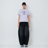 Women Baggy Jeans With Belt - Black - SW2603082B