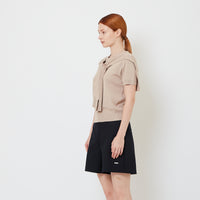 Women 2-in-1 Cable Knit Top - Khaki - SW2605108B