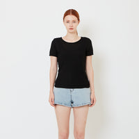 Women Double Layered Top - Black - SW2606114C