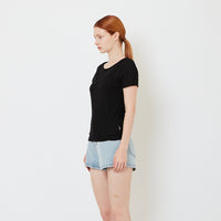 Women Double Layered Top - Black - SW2606114C