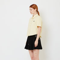 Women Cropped Shirt - Yellow - SW2606120A