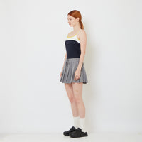 Women Pleated Skirt - Grey - SW2606121A