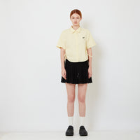 Women Pleated Skirt - Black - SW2606121B