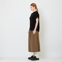 Women Elastic Waist Pants - Brown - SW2606122A