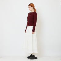 Women Maxi Skirt - Off White - SW2606124A