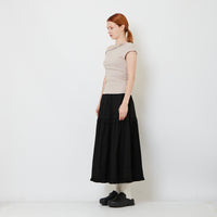 Women Maxi Skirt - Black - SW2606124B