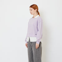 Women Combined Long Sleeve Top - Purple - SW2606140A