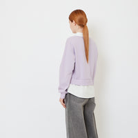Women Combined Long Sleeve Top - Purple - SW2606140A