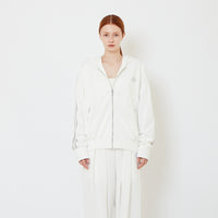 Genderless Hooded Track Jacket - Off White - SW2606146A
