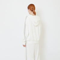 Genderless Hooded Track Jacket - Off White - SW2606146A