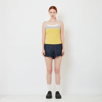 Women Ruffle Shorts - Navy - SW2606147A