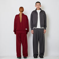 Genderless Pleated Track Pants - Dark Grey - SW2606232C