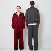 Genderless Pleated Track Pants - Dark Grey - SW2606232C