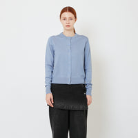 Women Knit Cardigan - Dusty Blue - SW2607198C