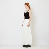 Women Elastic Waist Long Pants - Off White - SW2607236A