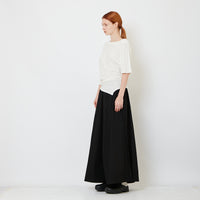Women Elastic Waist Long Pants - Black - SW2607236C
