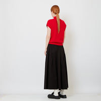 Women Maxi Skirt - Black - SW2608162B