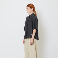 Women Chambray Shirt - Black - SW2608166B
