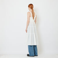 Women Ruffle Tiered Dress - Off White - SW2608172A