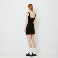 Women Bodycon Dress - Black - SW2608176B