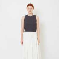 Women Knit Tank Top - Grey - SW2609183C