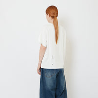 Women Oversized Raglan Knit Top - Off White - SW2609250A