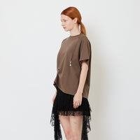 Women Oversized Raglan Knit Top - Army Green - SW2609250B