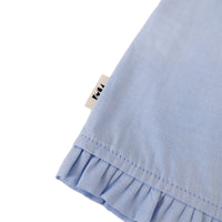 Girl Ruffled Sleeveless Top - Light Blue - SG2301010B