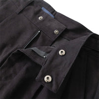 Men Wide Leg Long Pants - Black - SM2212168B