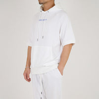 Men Raglan Sleeve Hoodie - Off White - SM2301009A