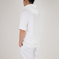 Men Raglan Sleeve Hoodie - Off White - SM2301009A