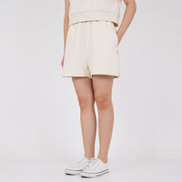 Women Elastic Waist Sweatshorts
- Sand - SW2211561A