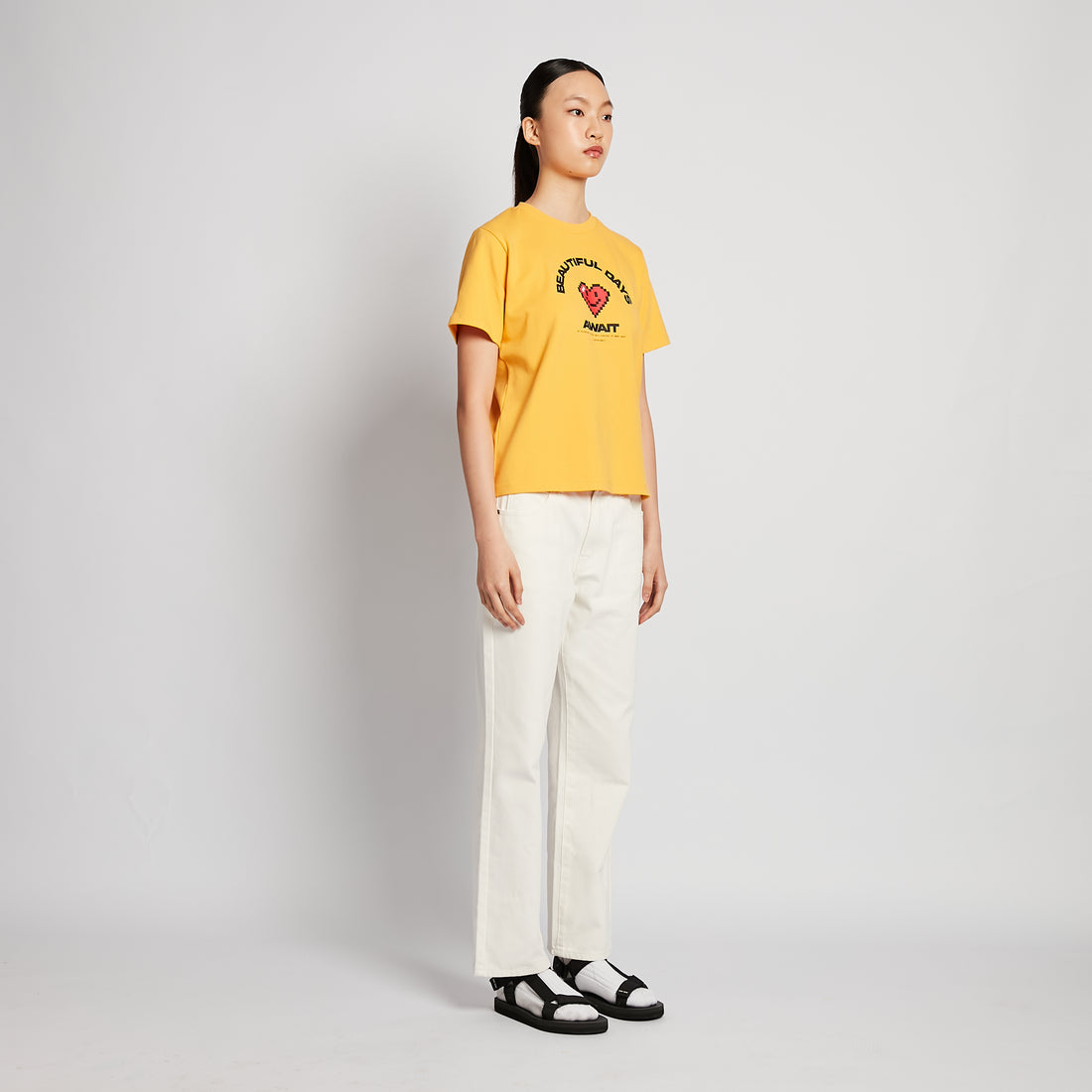 Women Straight Cut Jeans - Off White - SW2512224A