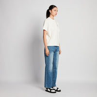 Women Straight Cut Jeans - Light Blue - SW2512224B