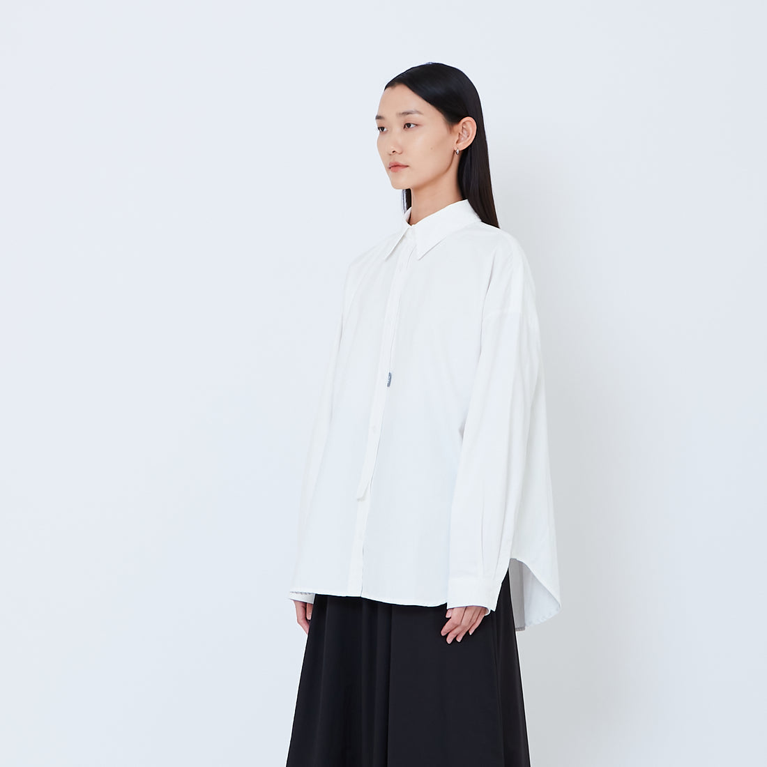 Women Oversized Shirt - Off White - SW2602043A