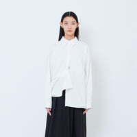 Women Oversized Shirt - Off White - SW2602043A