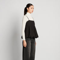 Women Puffer Top - Black - SW2511246A