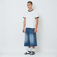 Men Quarter Length Jorts - Light Blue - SM2603060A