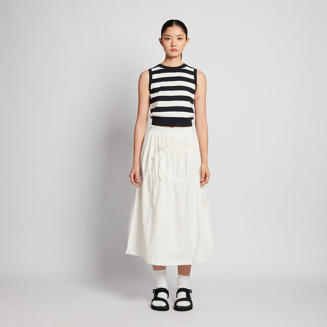 Women Maxi Skirt - Off White - SW2512218A
