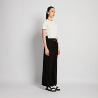 Women Wide-Leg Long Pants - Black - SW2509245B