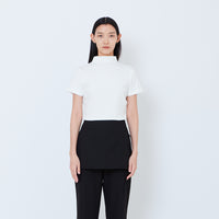 Women Side Gather Top - Off White - SW2603070A