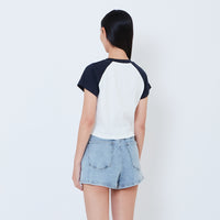 Women Raglan Cropped Top - SW2603063